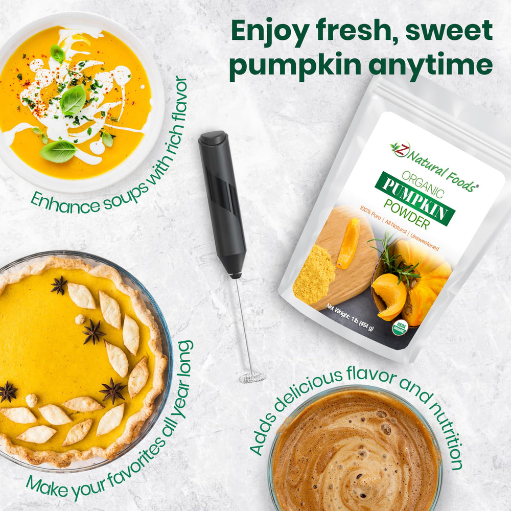 Pumpkin powder used in baking dish for autumn treats