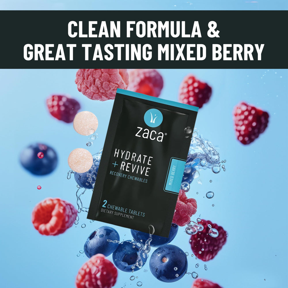 Zaca ingredients include DHM, Glutathione and Glutamine.