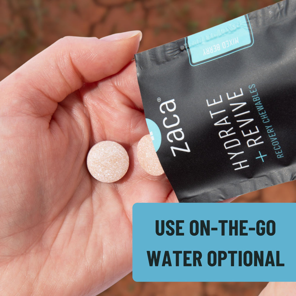 Zaca label shows sugar-free and gluten-free attributes.