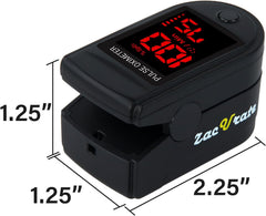 Zacurate Pro Series 500DL shows full SpO2 readout up to 100%.