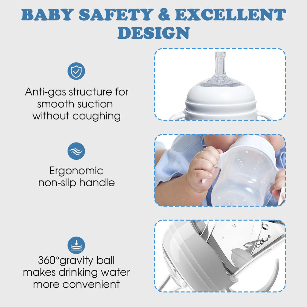 Zafflerva ergonomic handles help tiny hands grip and self-feed.