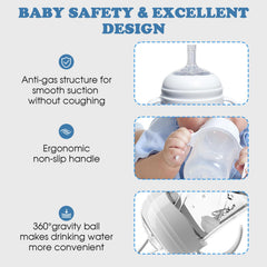 Zafflerva ergonomic handles help tiny hands grip and self-feed.