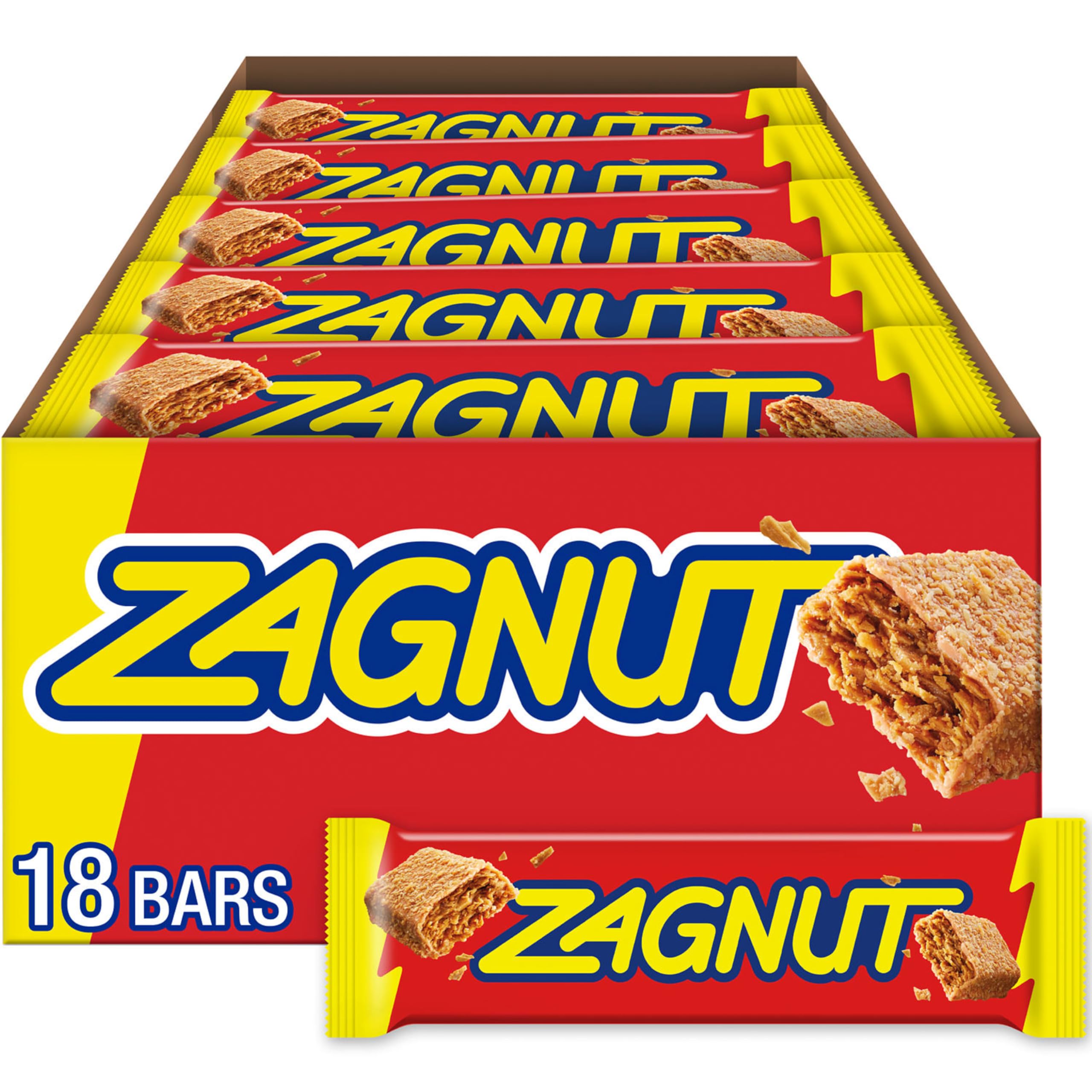 ZAGNUT box with 18 bars, convenient for sharing.