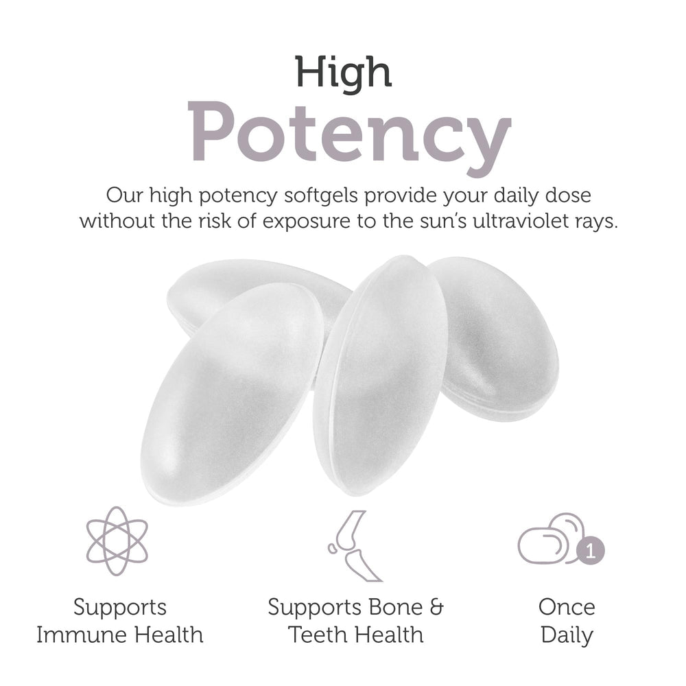 Zahler D3 weekly bottle close-up highlighting easy swallow softgels.