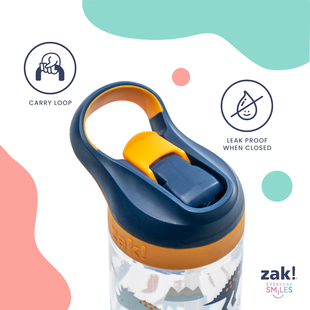 Zak Designs Bluey Atlantic bottle with built-in handle for easy carrying.