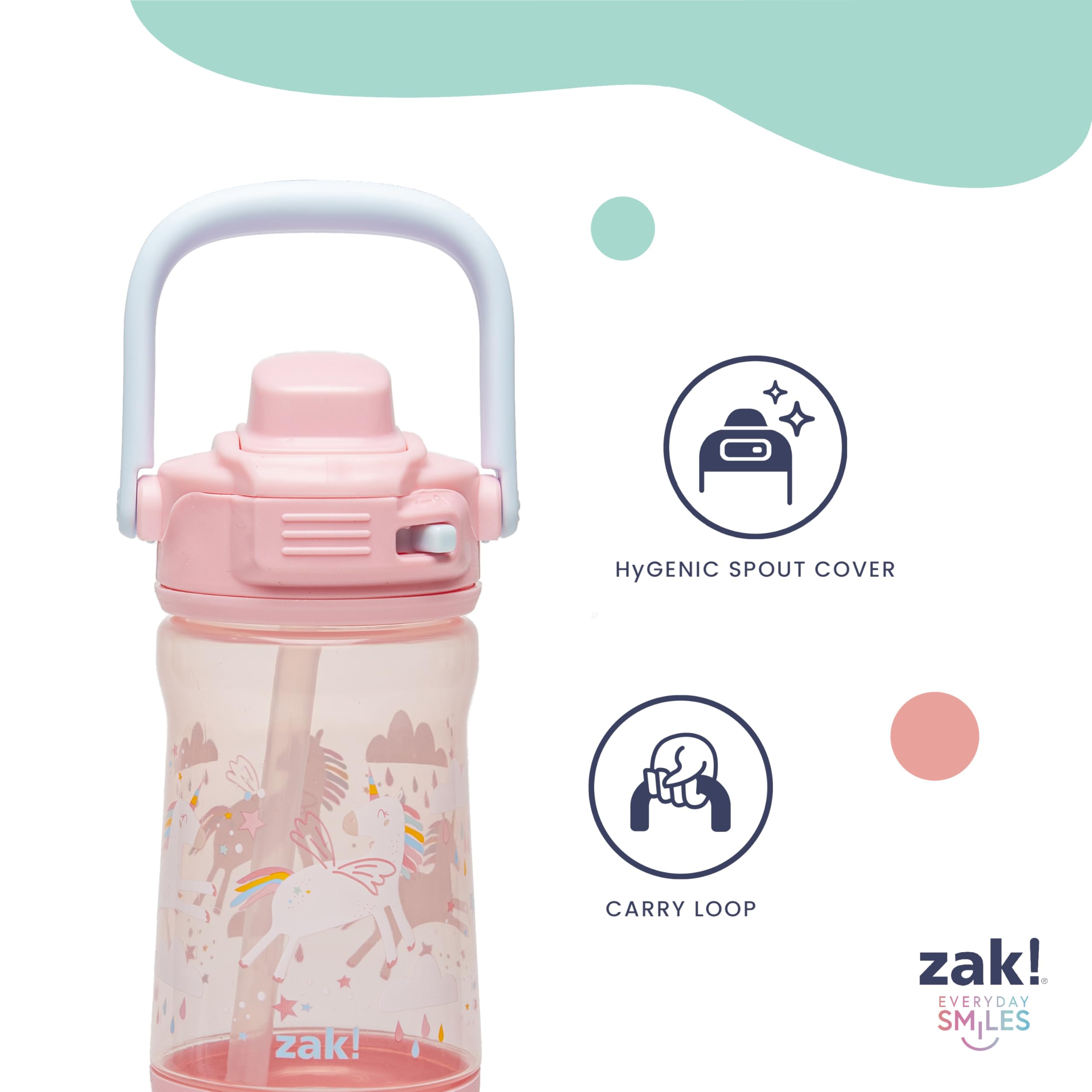 Bottle fits in car cup holders for car journeys.