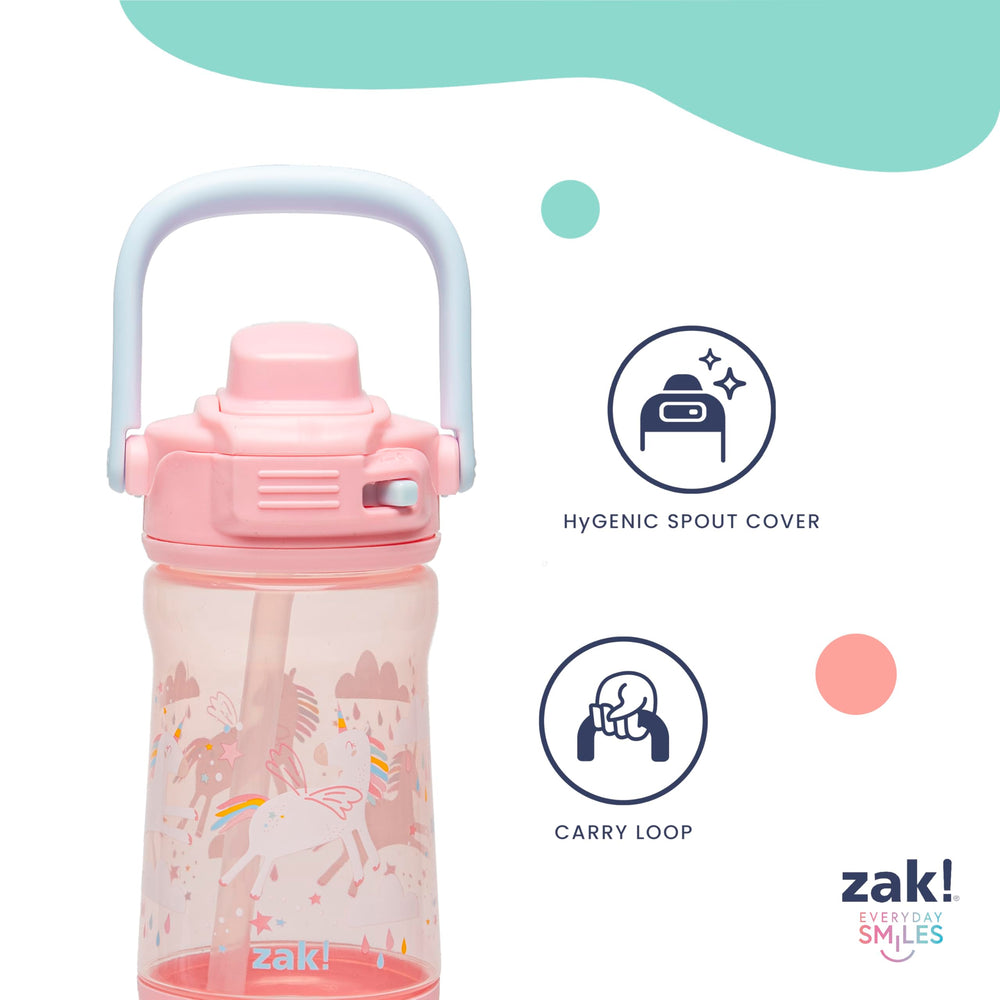 Bottle fits in car cup holders for car journeys.