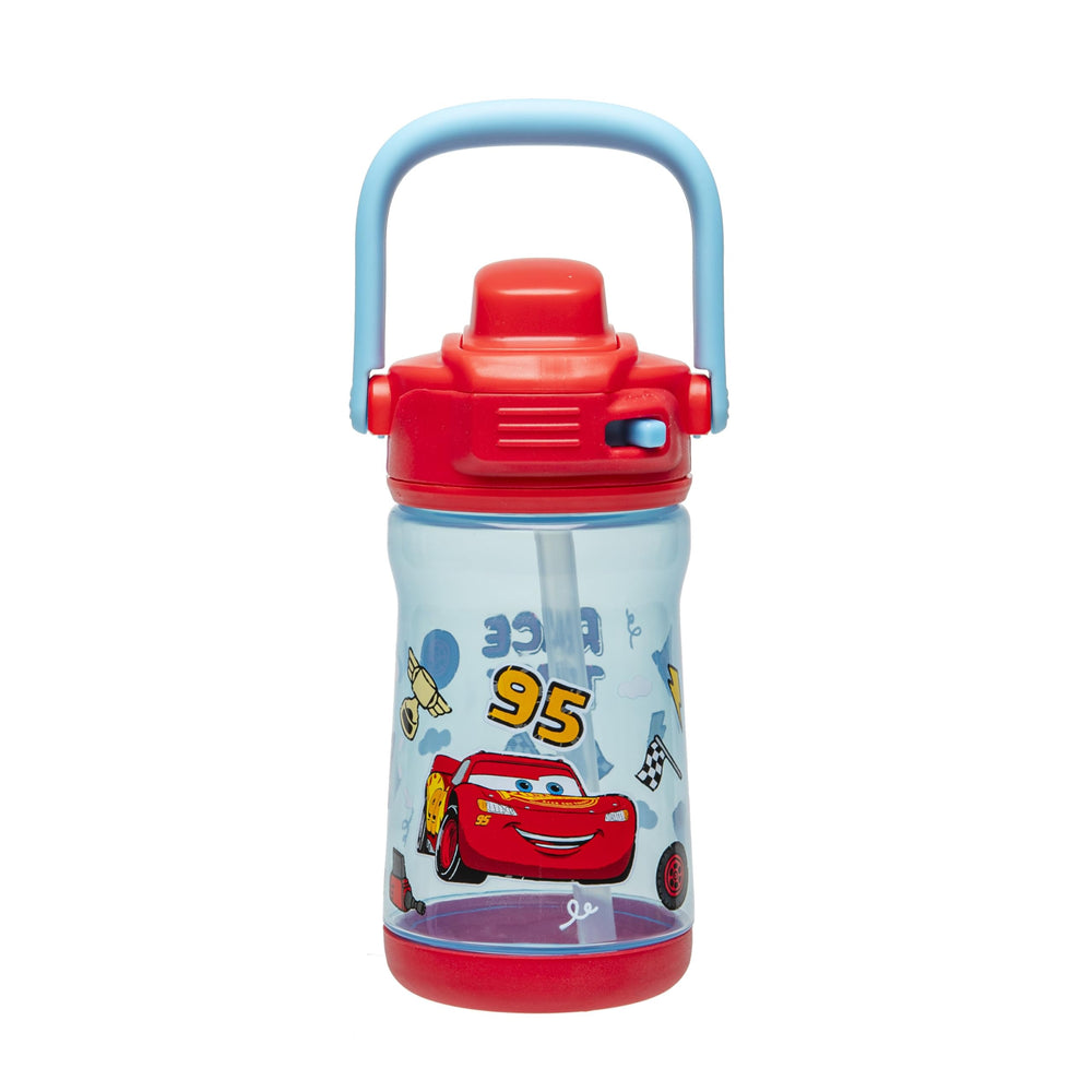Zak Designs Cars Beacon 12oz bottle with durable plastic and spill-proof spout.