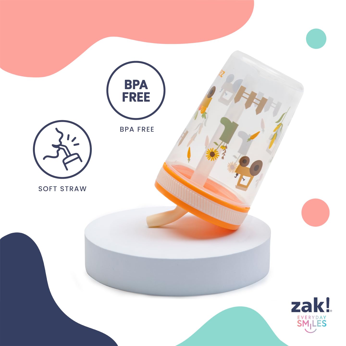 Zak Designs Kelso two-pack packaging demonstrates convenient bundle for siblings or sharing