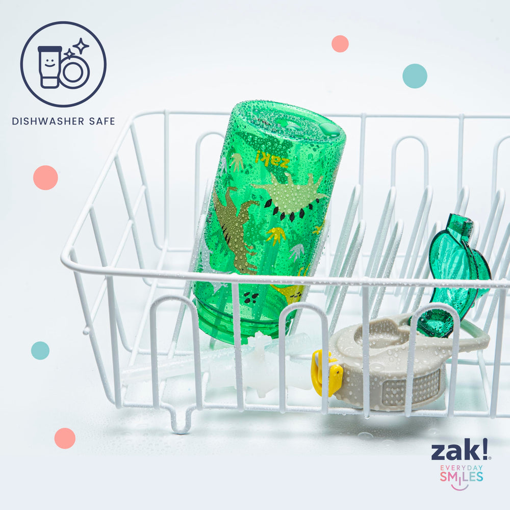Top-rack dishwasher safe straw and spout for easy cleanup