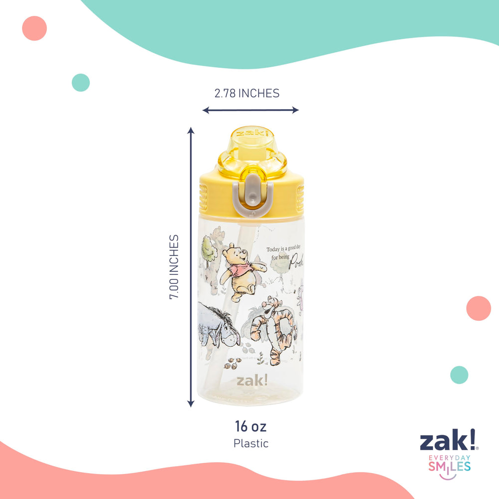Travel-friendly Winnie the Pooh sage bottle with built-in loop