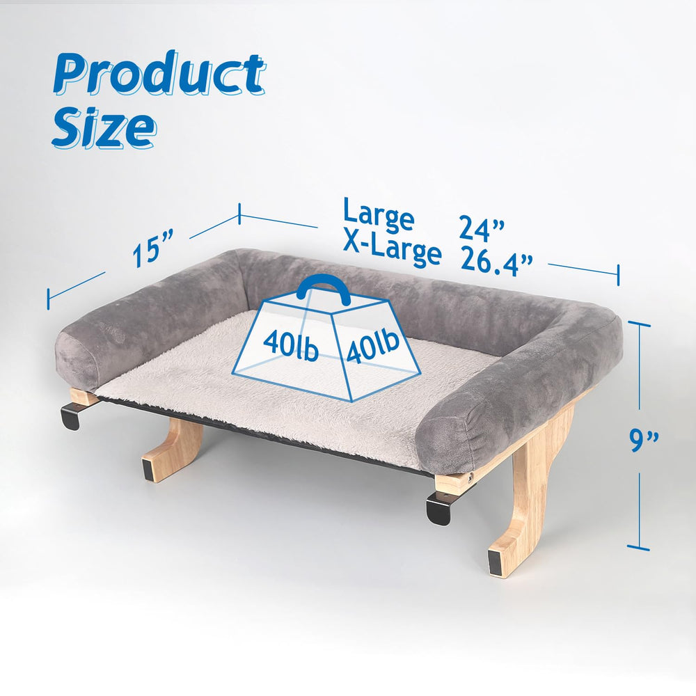 Zakkart bed XL 26.4 by 15 inches offers extra space for bigger cats