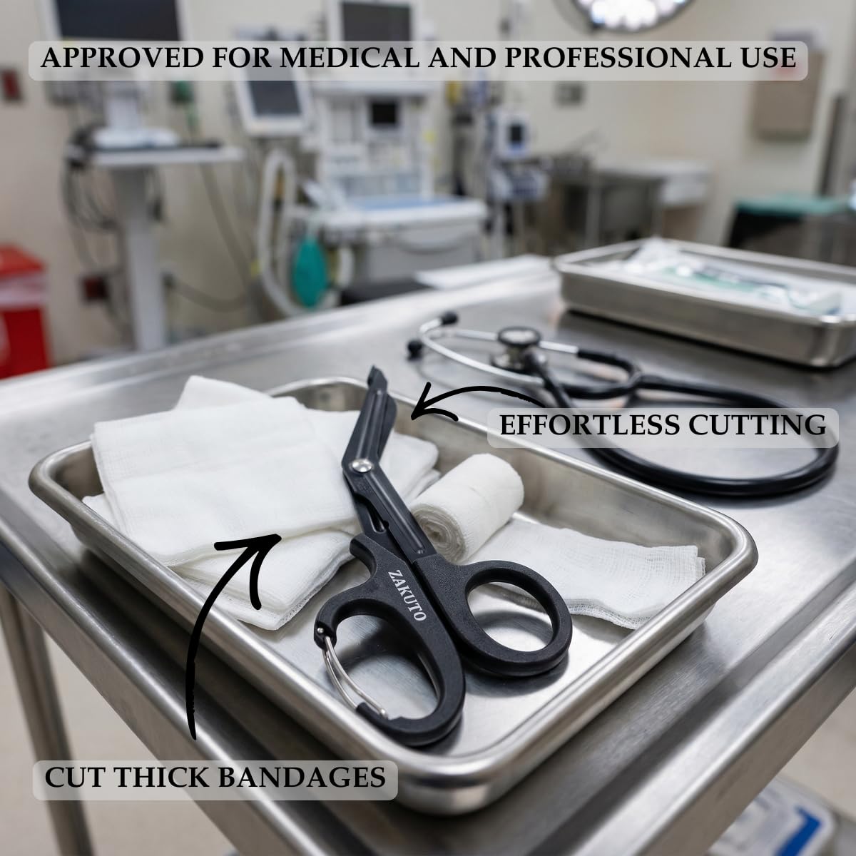ZAKUTO trauma shears ideal for nurses and EMTs during demanding shifts
