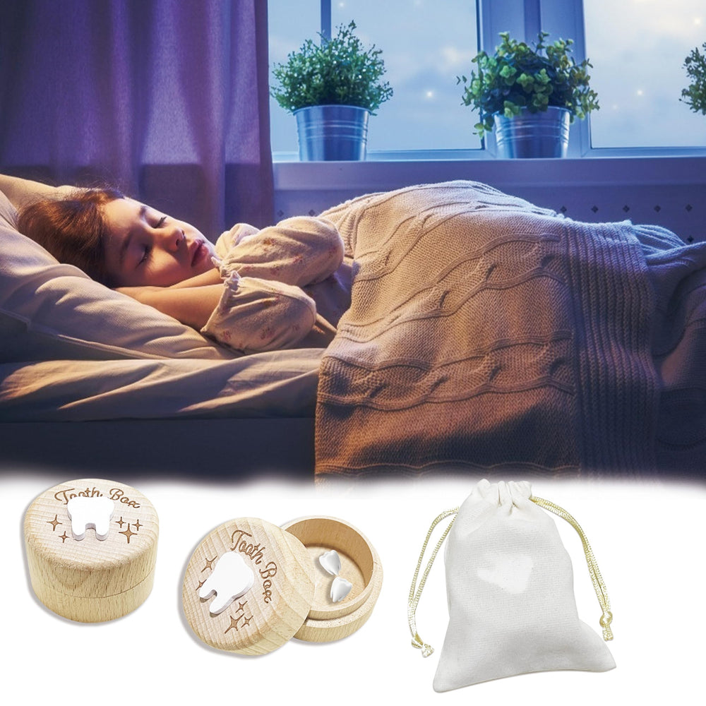 Zalengine Tooth Fairy Box under pillow scene for bedtime ritual