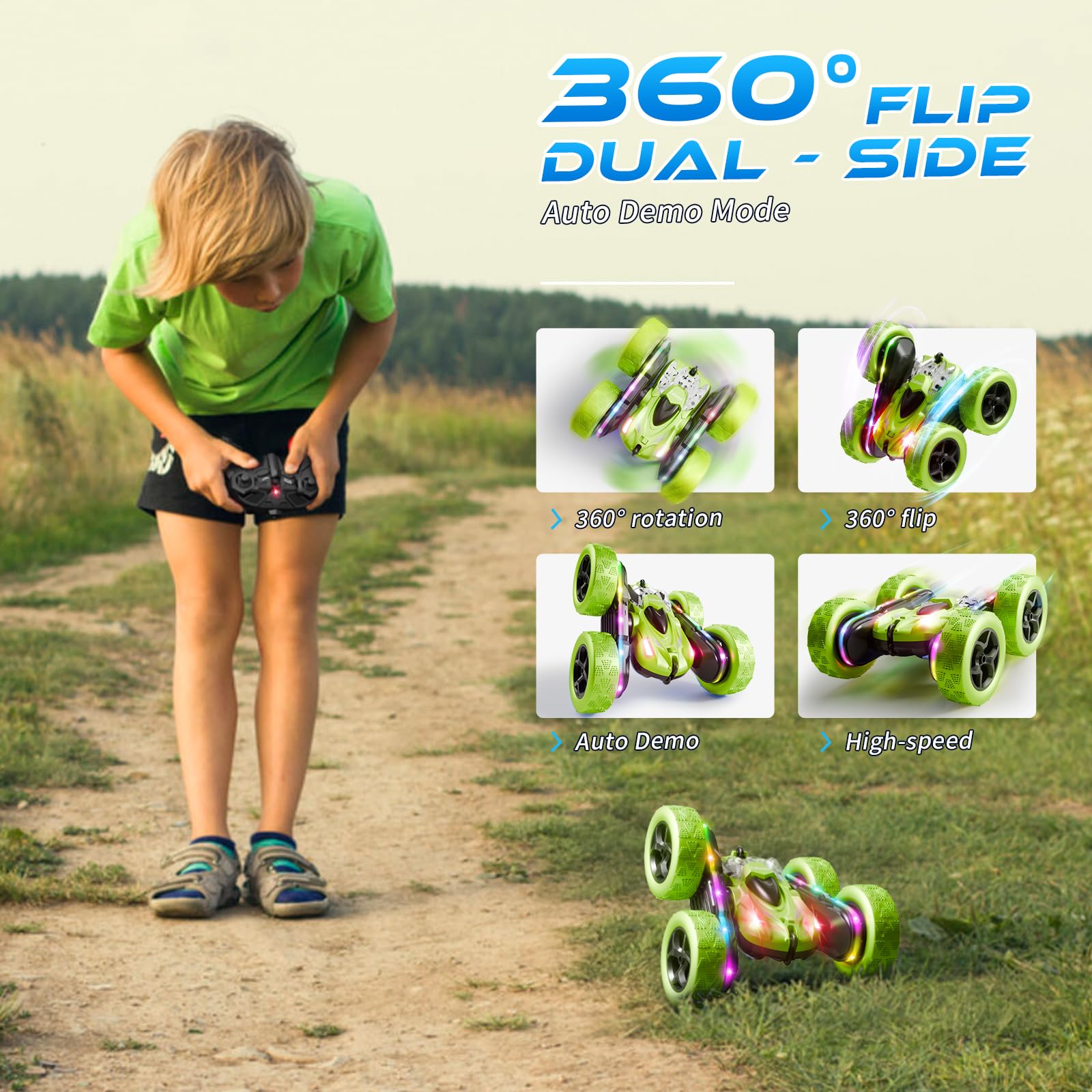 Zalneo 4WD off-road tires grip indoor and outdoor surfaces