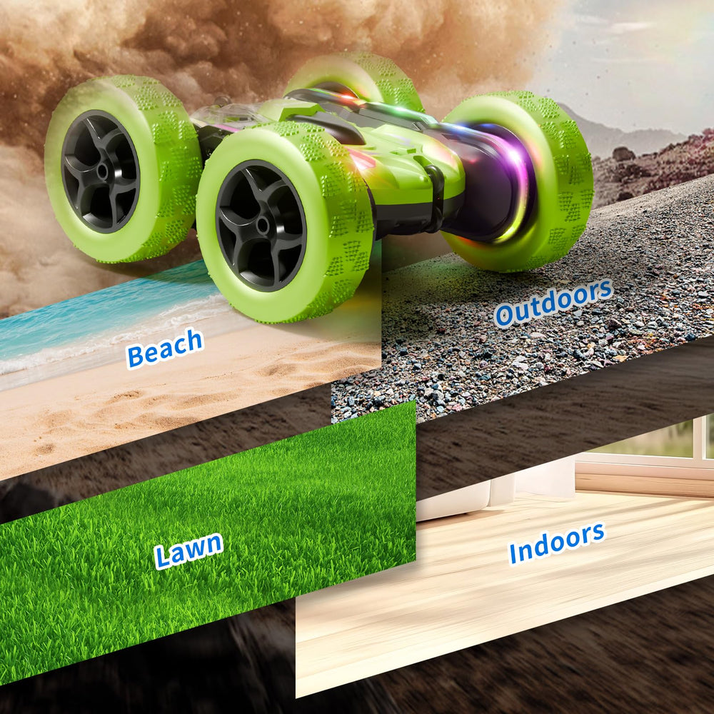 Zalneo durable ABS shell protects the stunt car during rough play