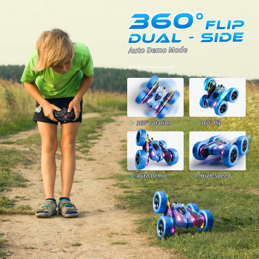 Zalneo deep-tread tires grip carpets, grass, and sand for versatile play.