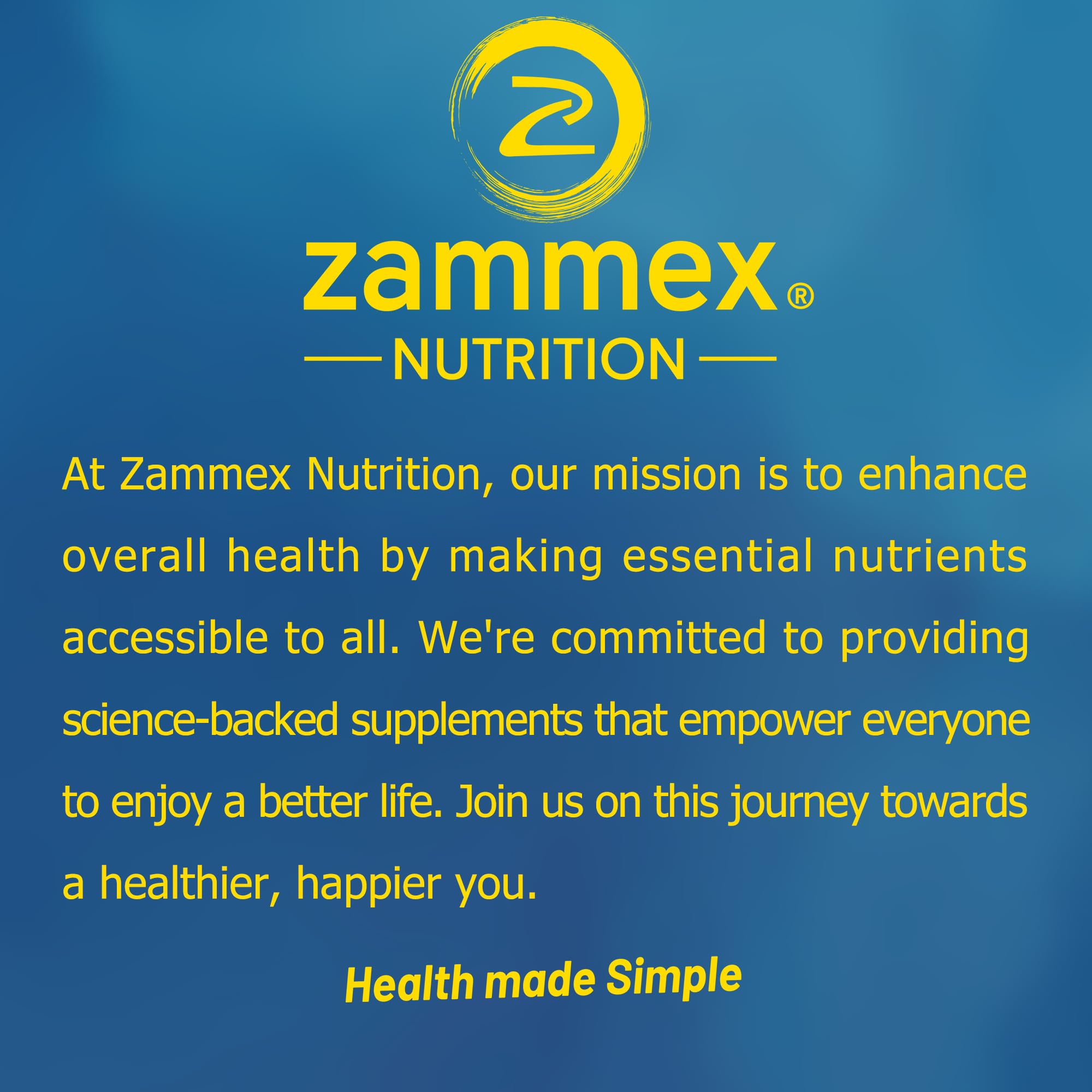 Zammex packaging emphasizing kosher-friendly and gluten-free features