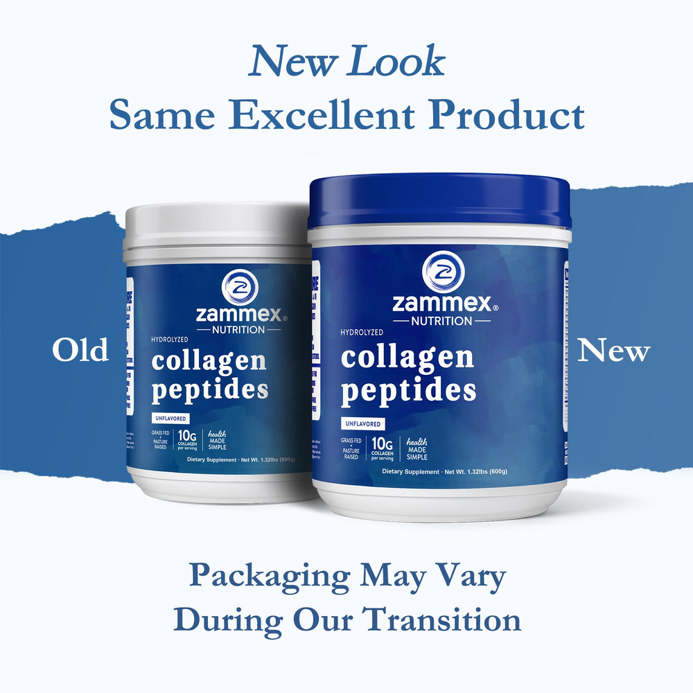 Zammex collagen scoop measure ready for daily portioning in routines