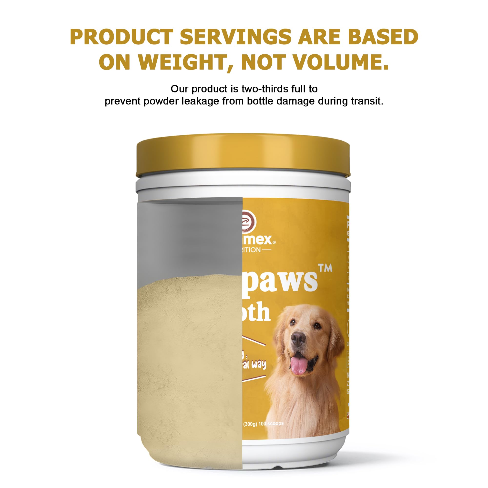 Zammex powder pictured beside a calm feeding scene