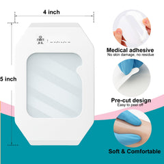 Zancasae clear tattoo-cover bandage provides discreet coverage for new tattoos.