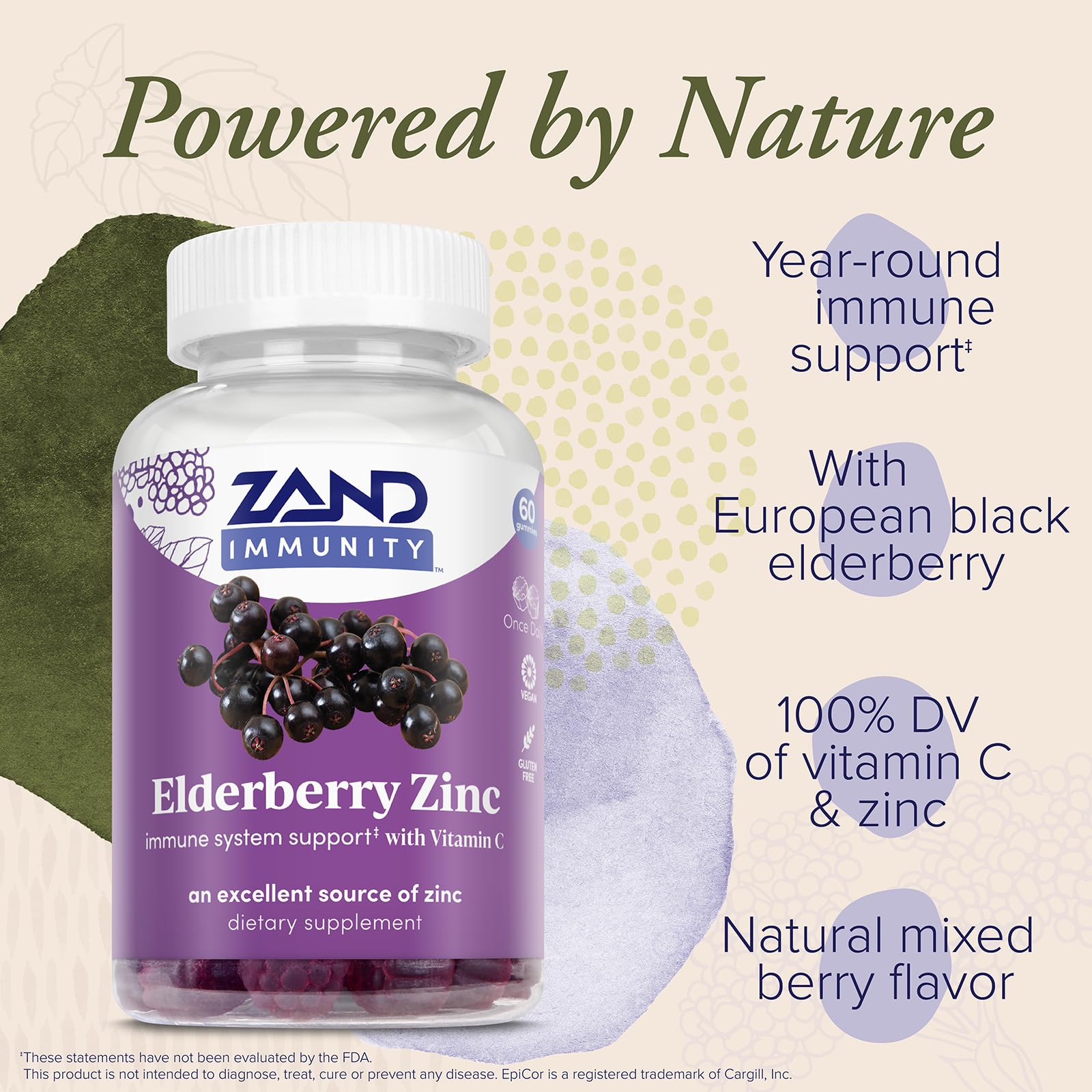 ZAND Elderberry Zinc Immunity Gummies family usage scene, supports daily wellness for all ages.