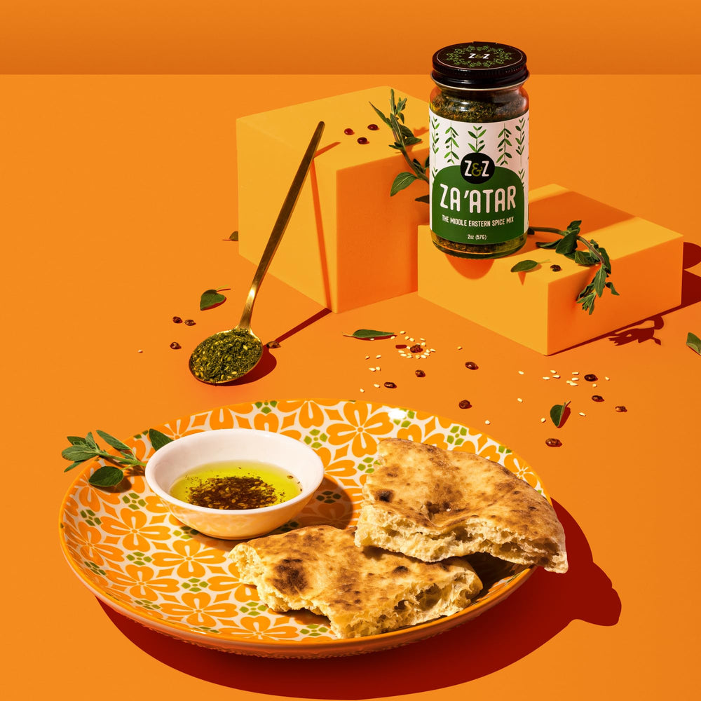 Z&Z Za'atar flatbread dusting adds aroma to breads.