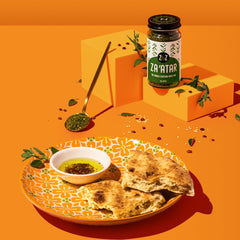 Z&Z Za'atar flatbread dusting adds aroma to breads.