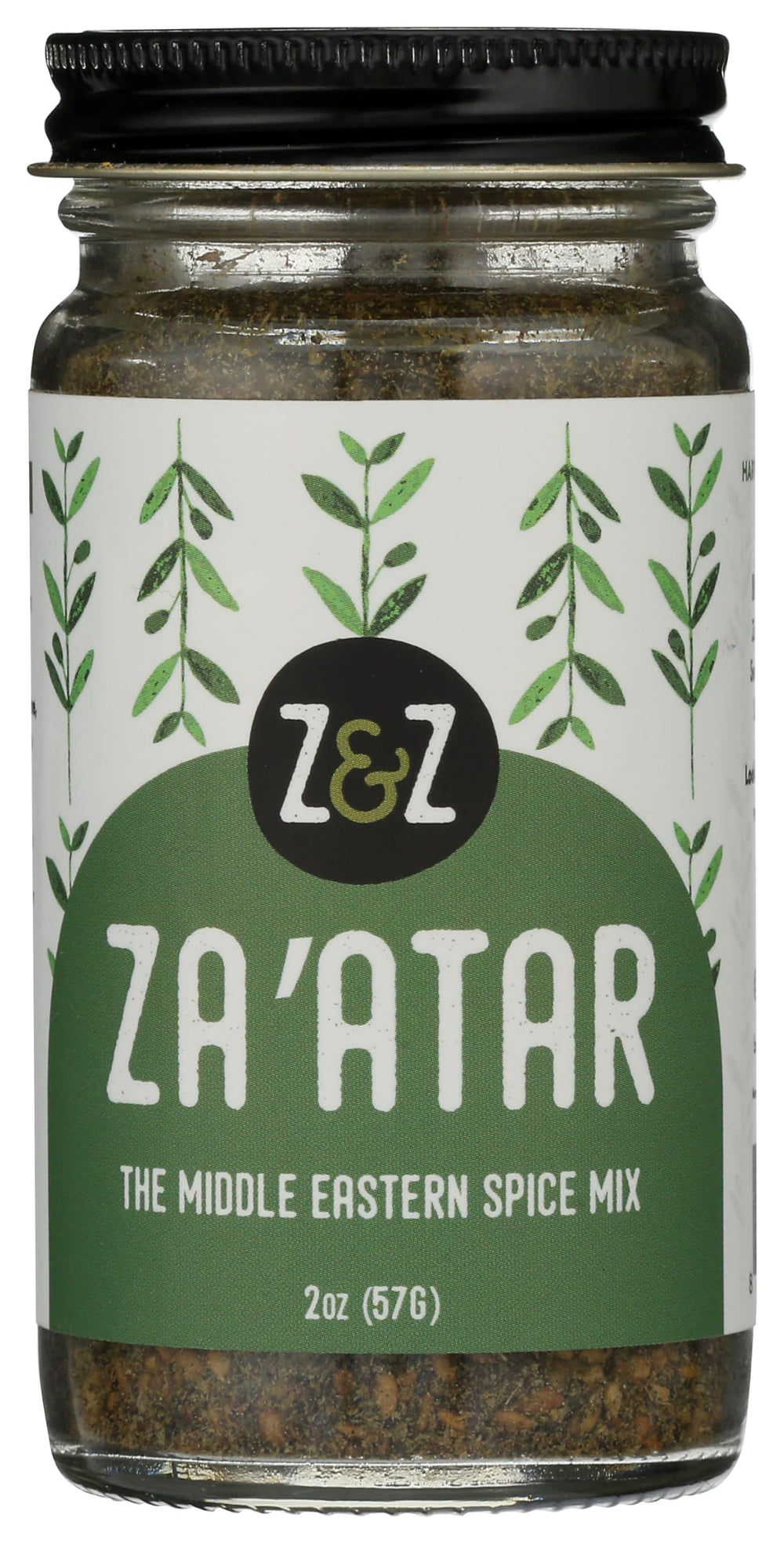 Z&Z Za'atar spice blend jar boosts meals with tangy, nutty flavor.