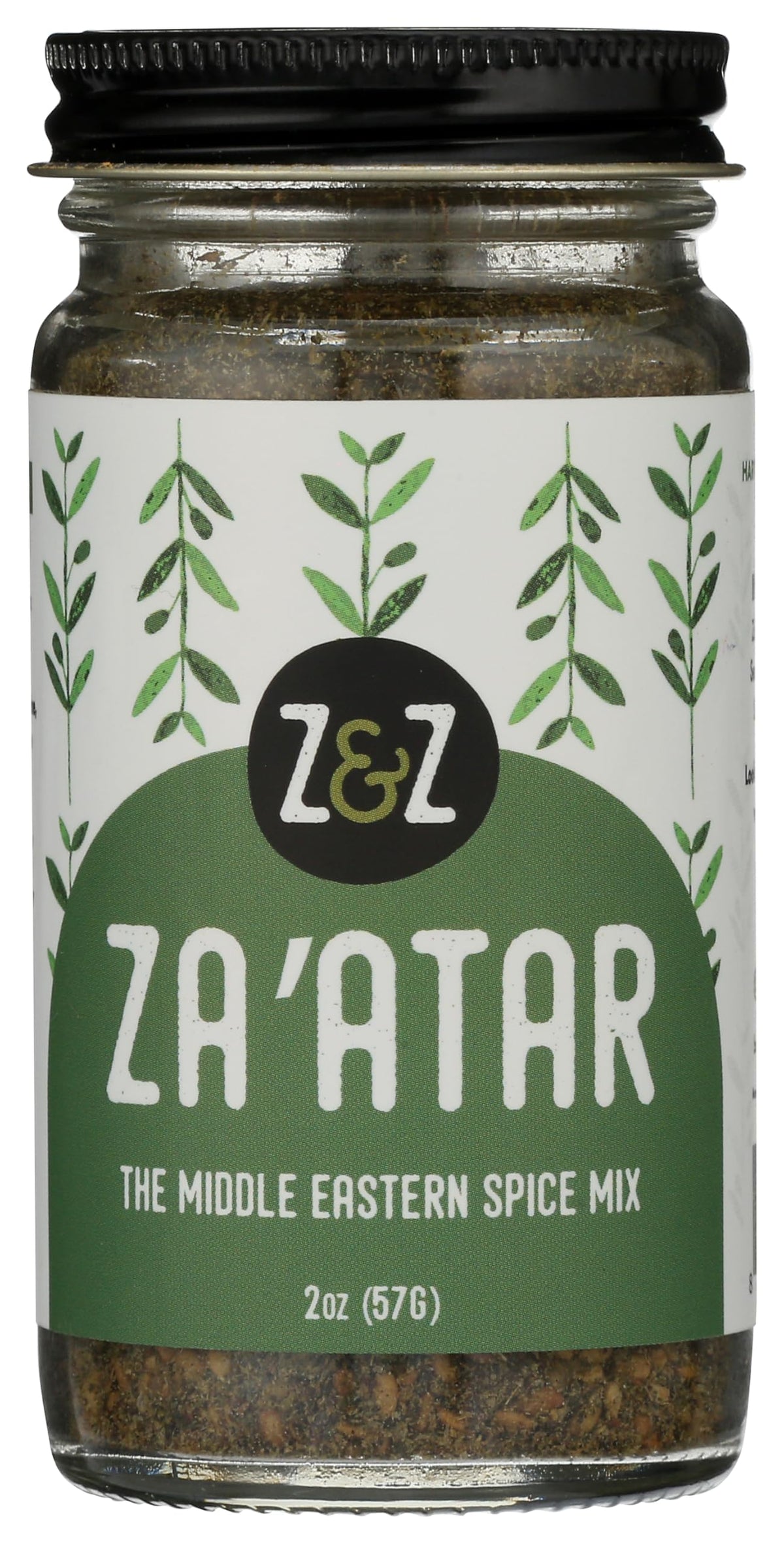 Z&Z Za'atar spice blend jar boosts meals with tangy, nutty flavor.
