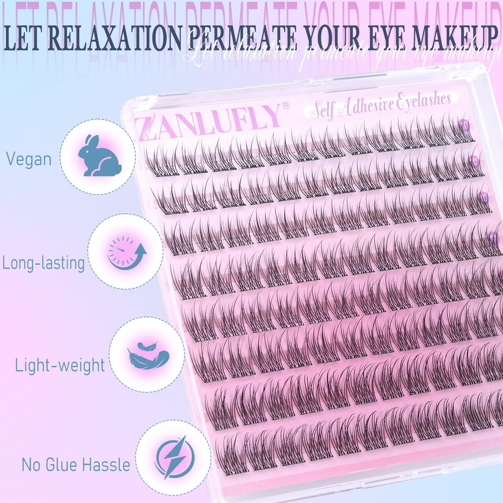ZANLUFLY natural look 10-11-12mm mix adds definition without heaviness