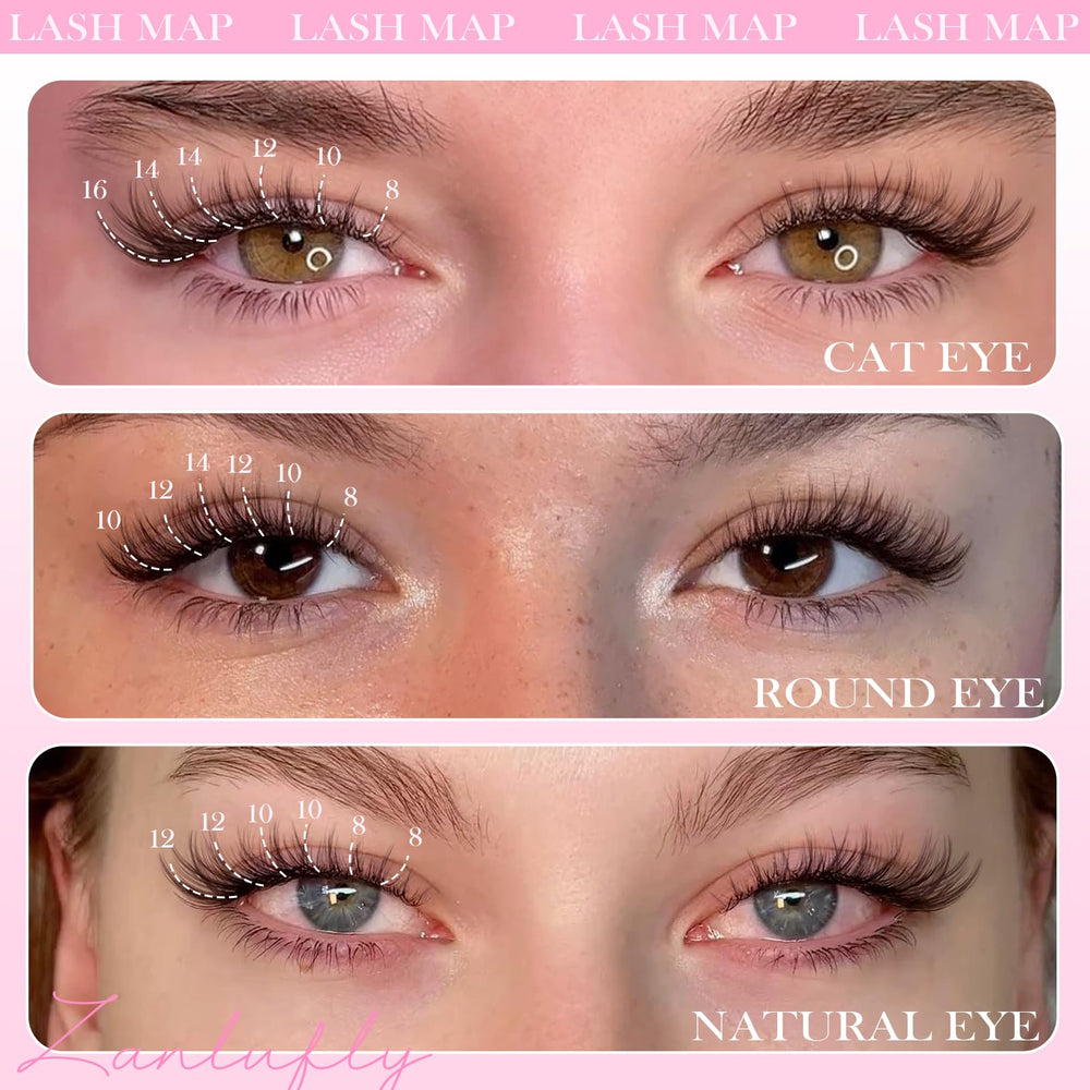 ZANLUFLY pre-glued lash clusters save time during morning routines.