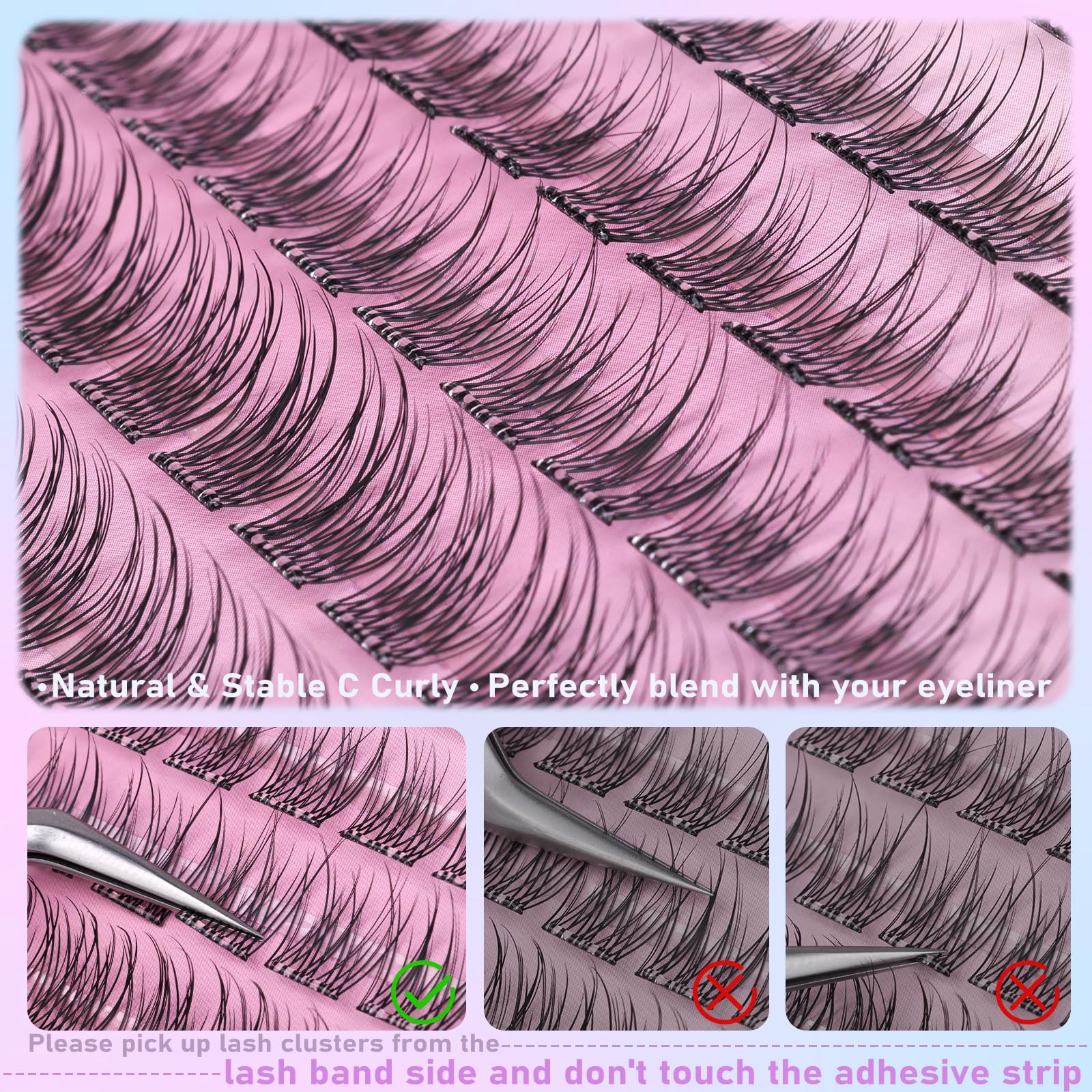 ZANLUFLY reusable vegan lashes for versatile daily wear