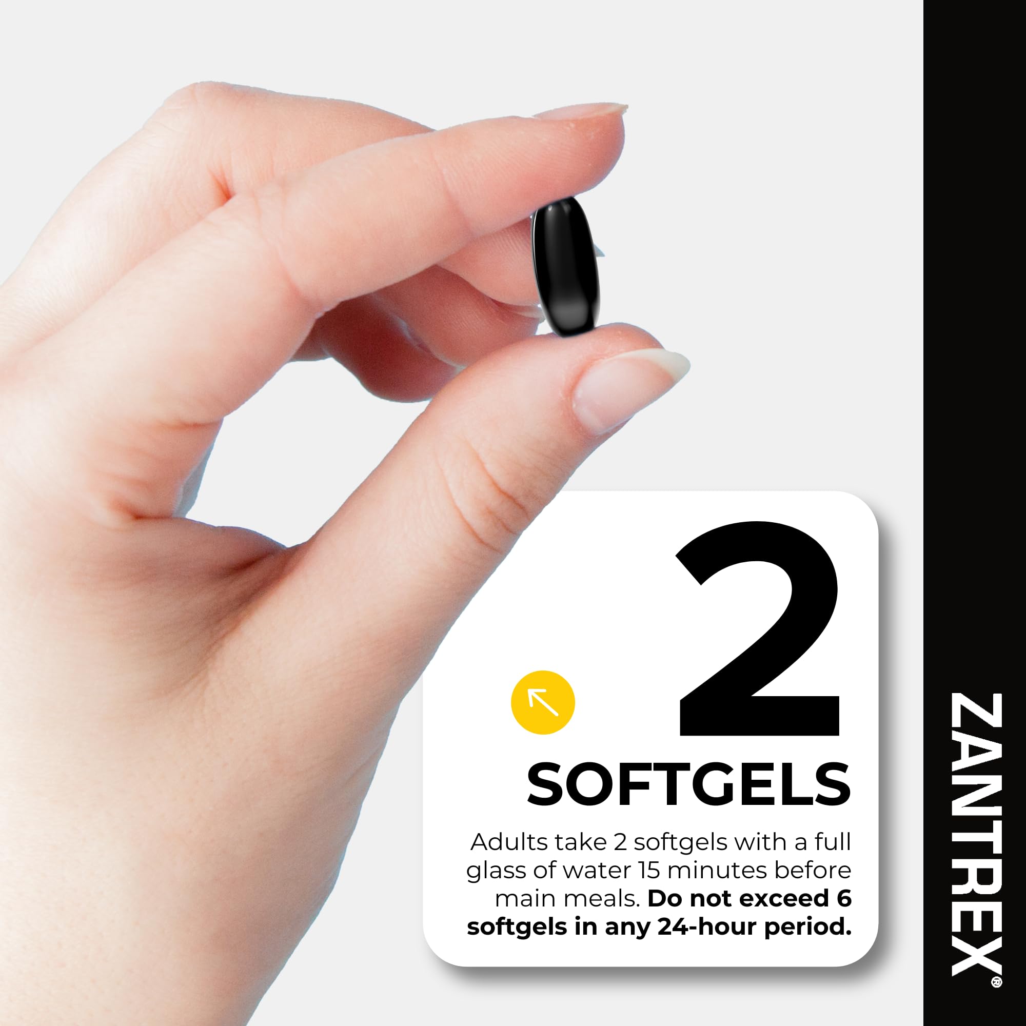 Zantrex Black energy capsules illustrate sustained energy without jitters.