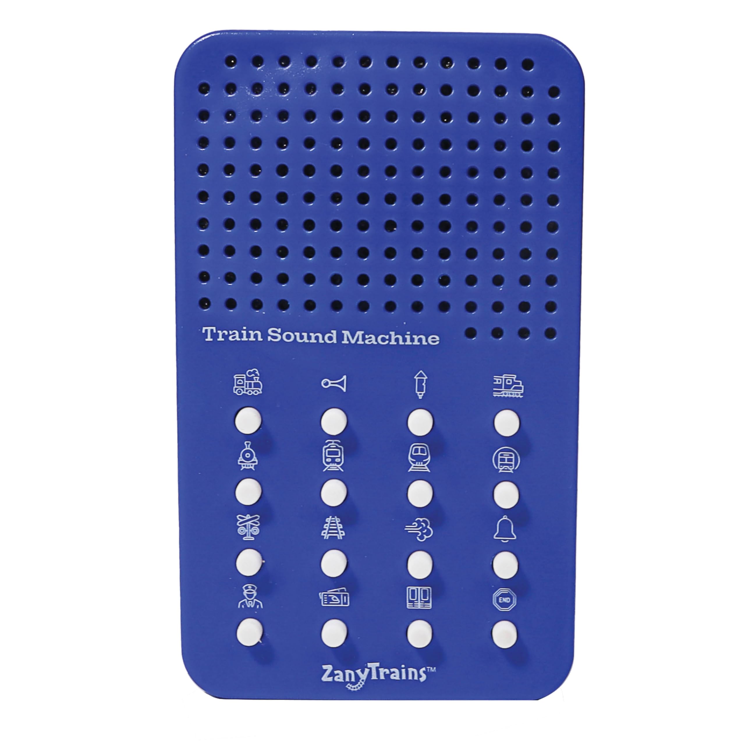 ZANY TRAINS Portable electronic sound board shown for kids tactile fun