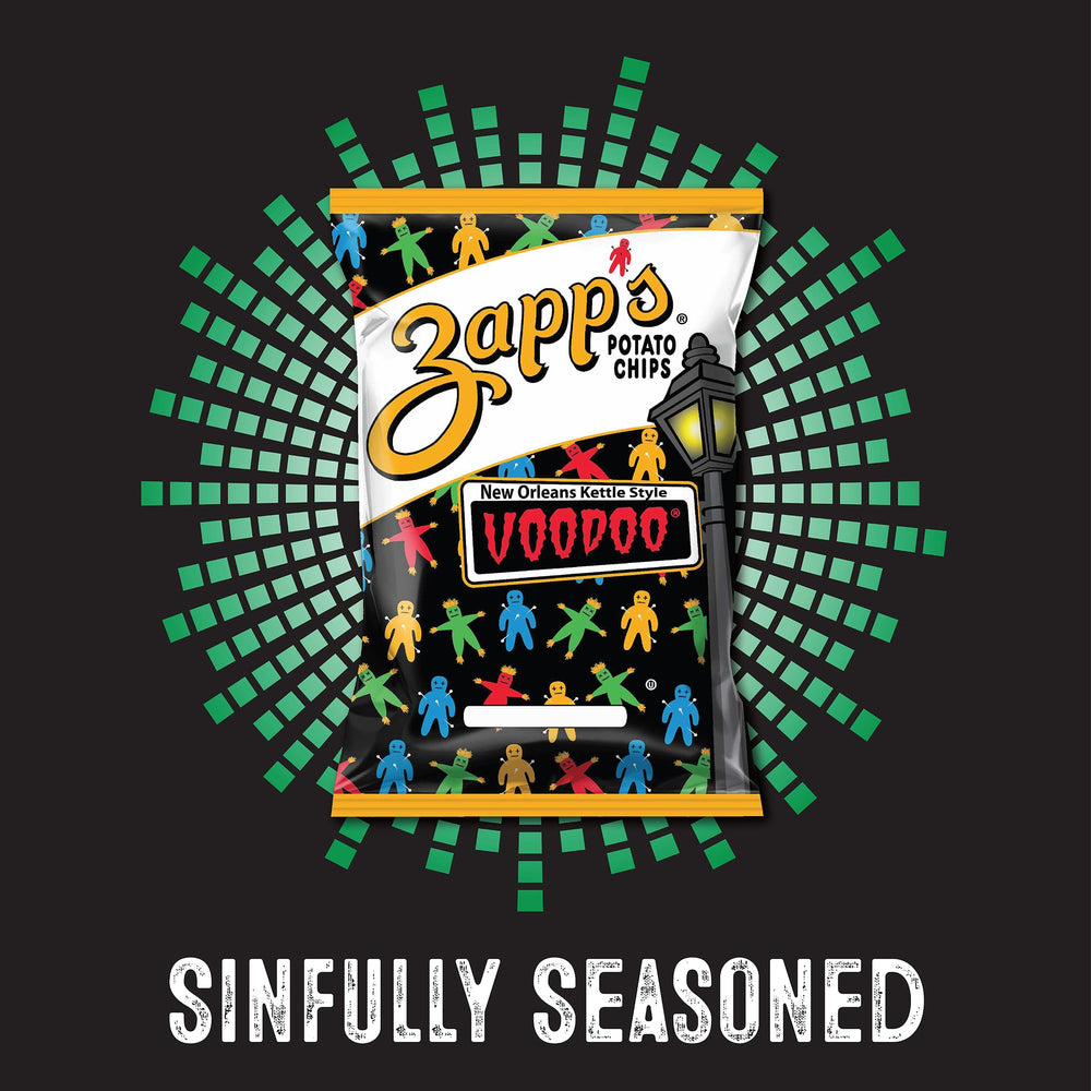 Zapp's Voodoo chips on a party platter for gatherings