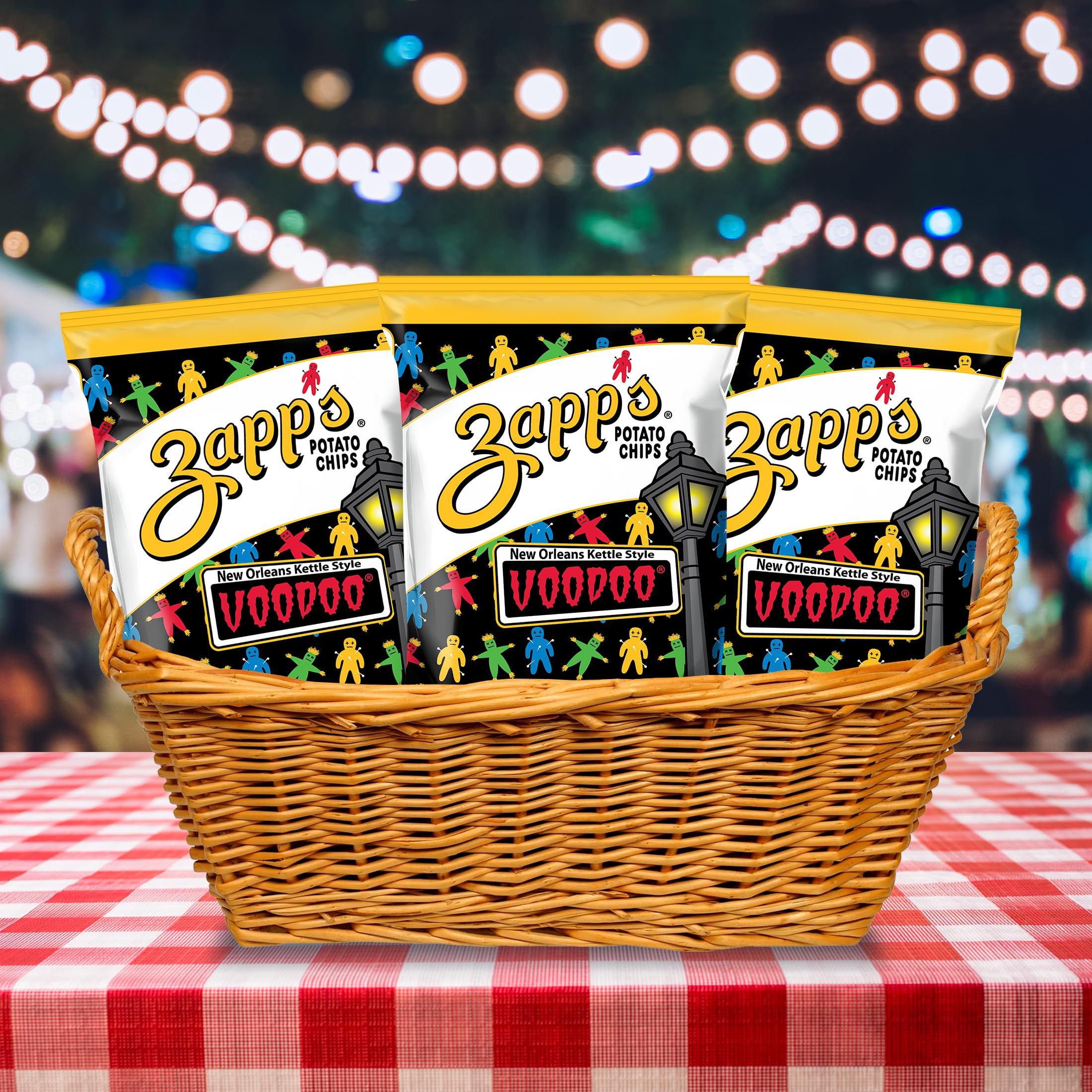 Zapp's Voodoo chips in a lunchbox ready for school