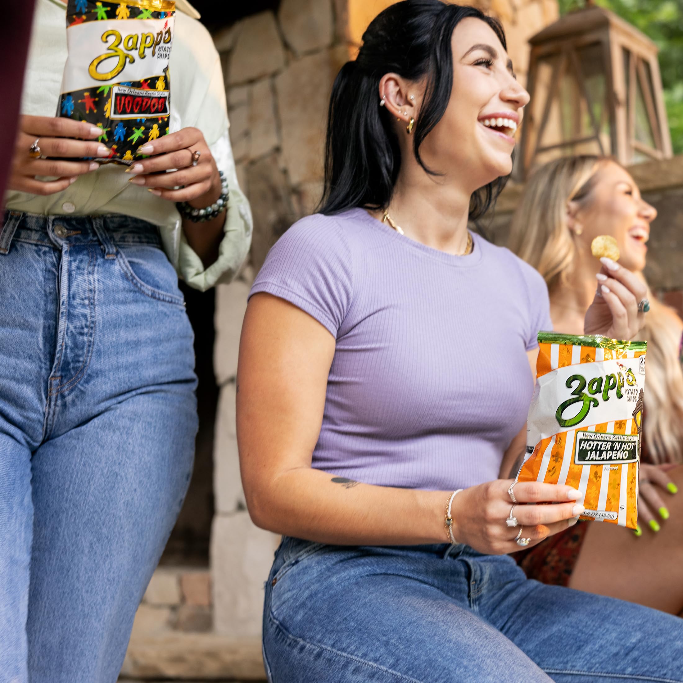 Zapp's Voodoo chips packaging design highlights Cajun heritage