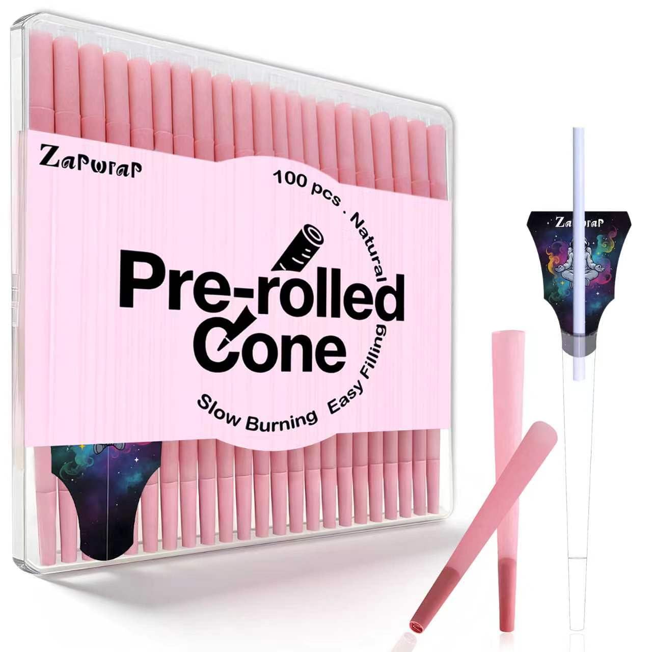 ZapWrap pink cones with loader for quick, clean rolling sessions