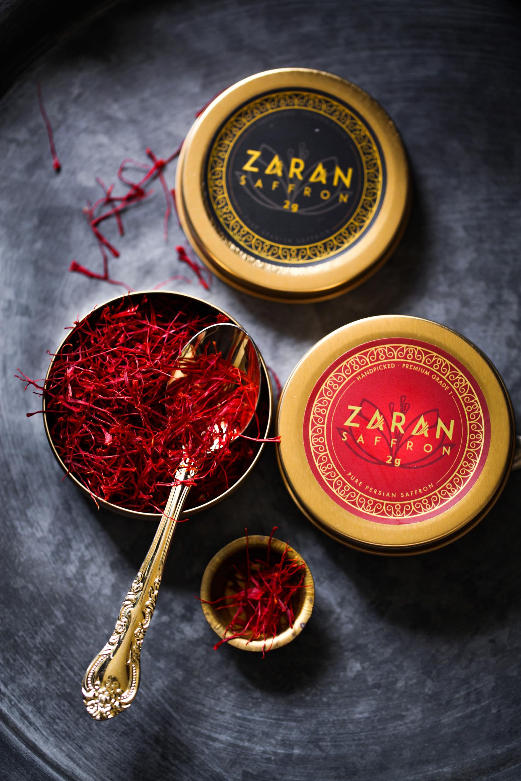 Zaran Saffron family-owned banner highlights heritage and care