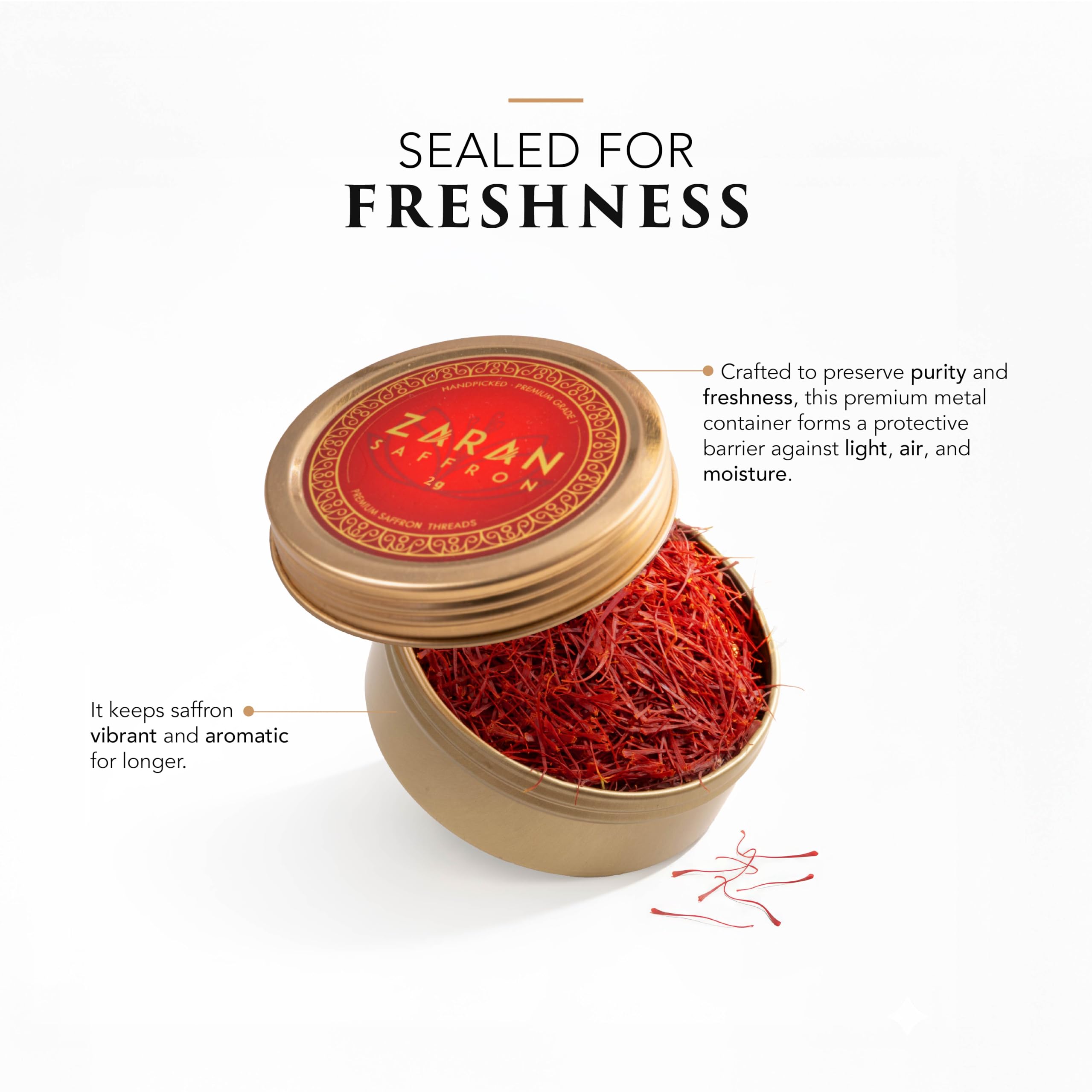 Zaran Saffron golden milk tea brew releasing bright aroma