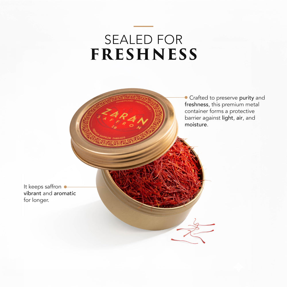 Zaran Saffron golden milk tea brew releasing bright aroma