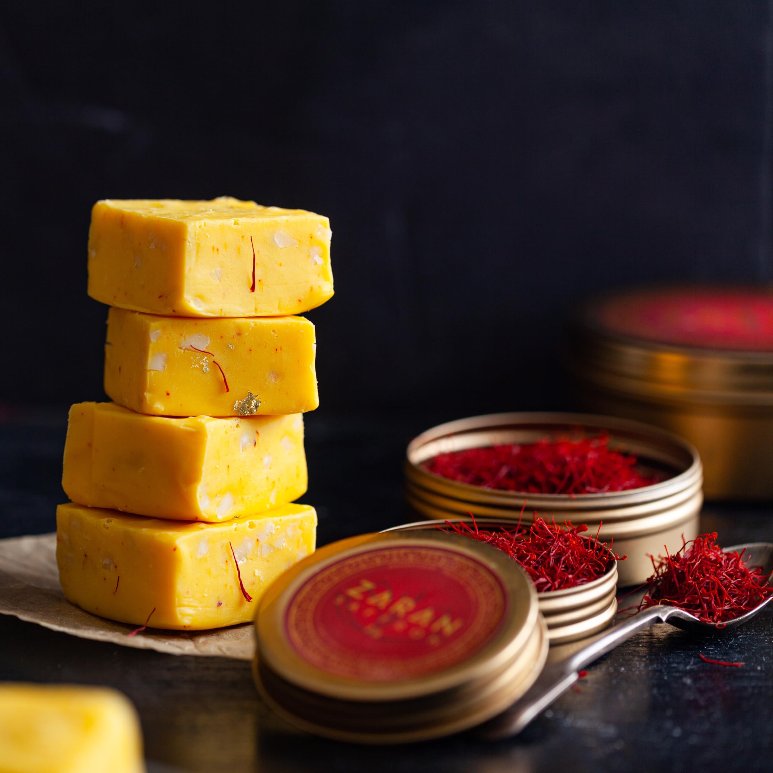Zaran Saffron guarantee badge communicates customer trust