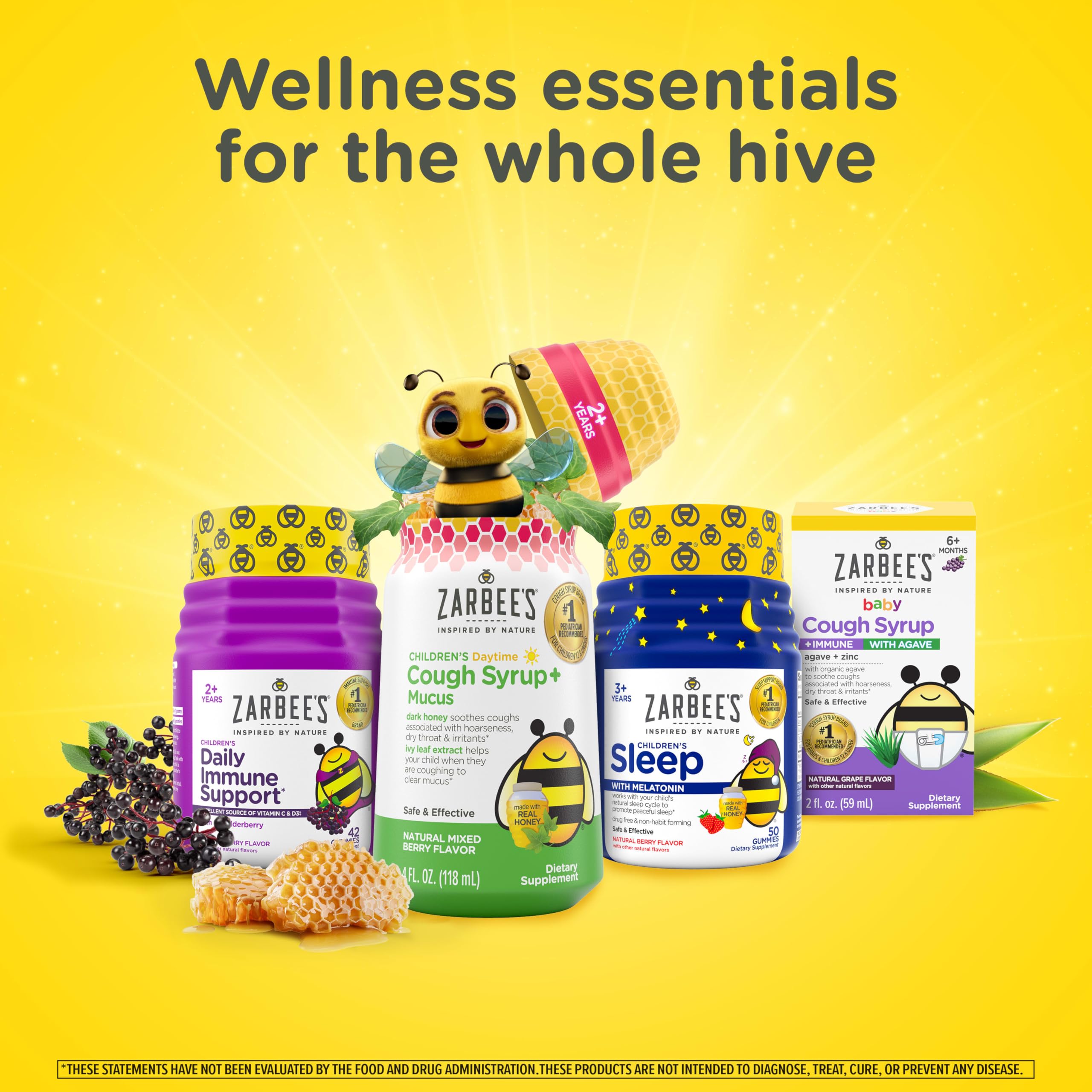Zarbee's Baby Massage Oil ingredients featuring lavender and chamomile.