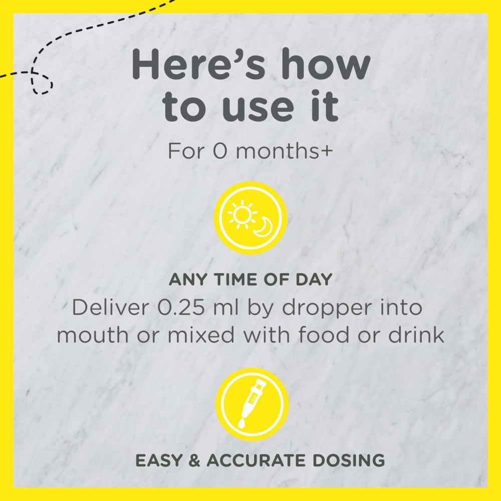 Zarbee's Baby Vitamin D Drops used for breastfed babies with pediatric guidance