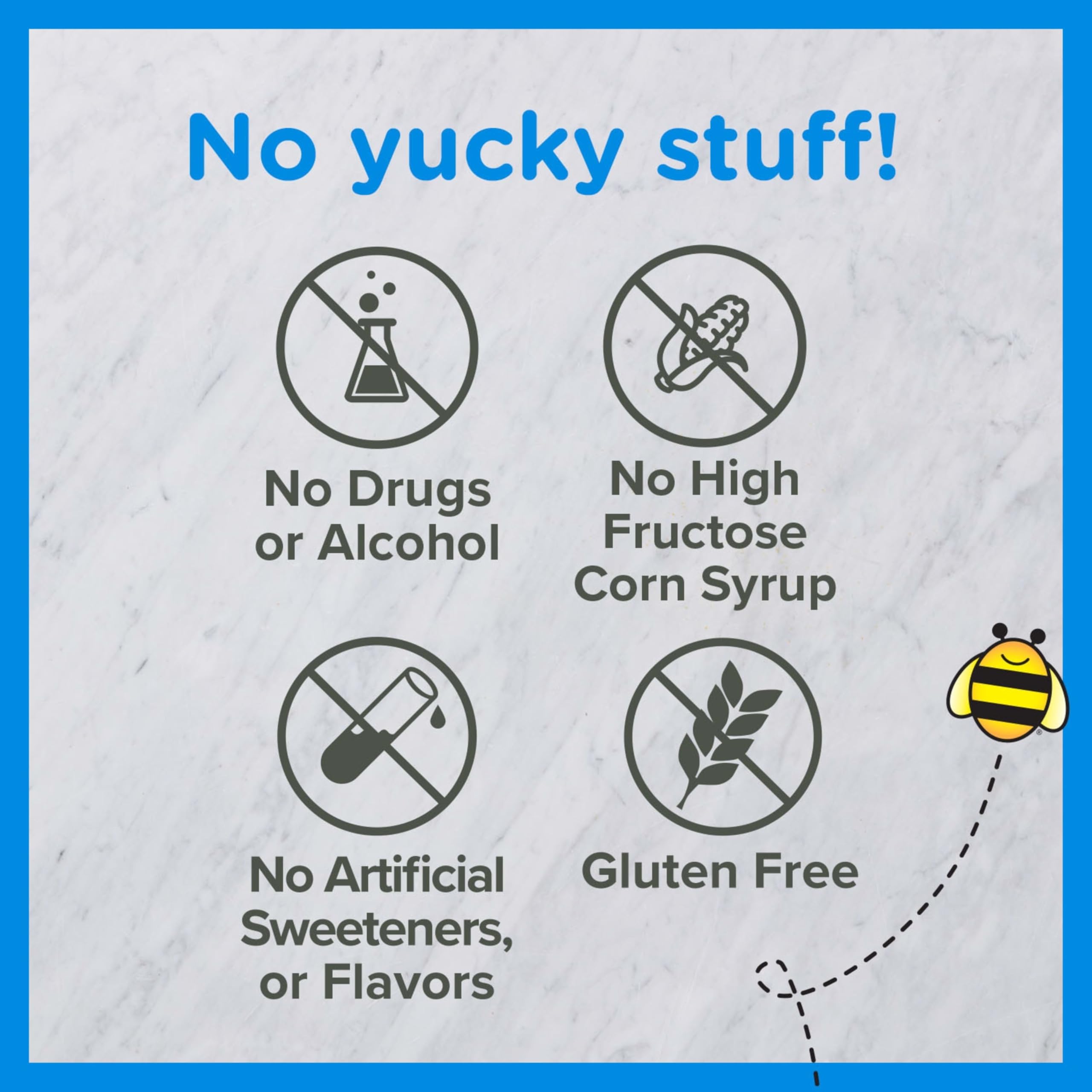 Zarbee's gummies beside a spoonful of honey-sweetened texture for easy daily routine.
