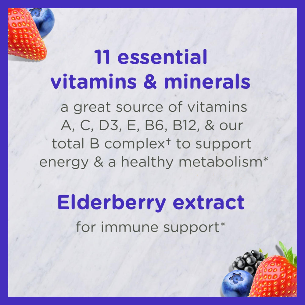 Zarbee’s Kids Gummies berry flavor for easy daily nutrition.