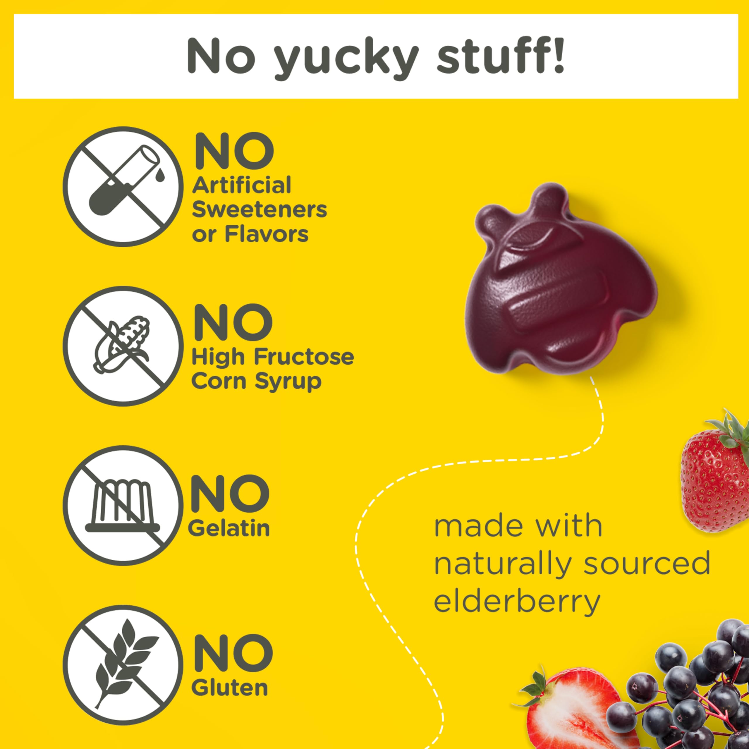 Zarbee's gummy texture appears soft and easy to chew.