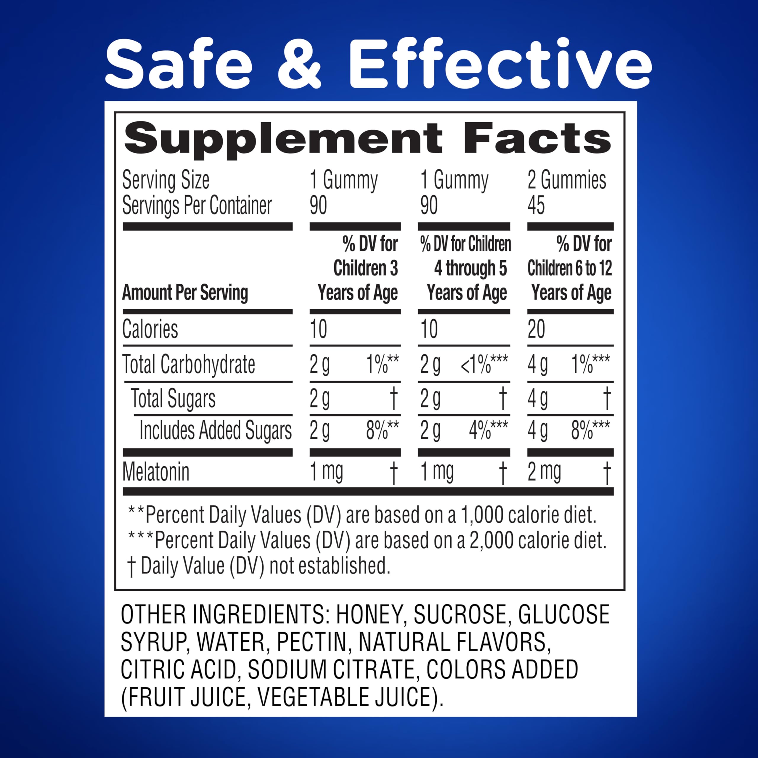 Gluten-free and gelatin-free label on Zarbee's Sleep Gummies.
