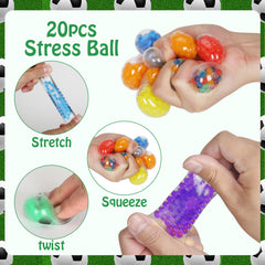 Zasnynua mini stress balls pack ideal as party favors and gifts.